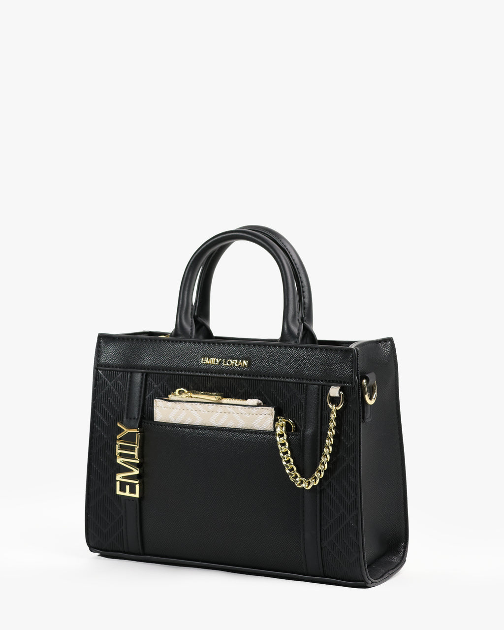 Vera Tote — Quilted Shopper Tote — Black colorway, catalogue image 2