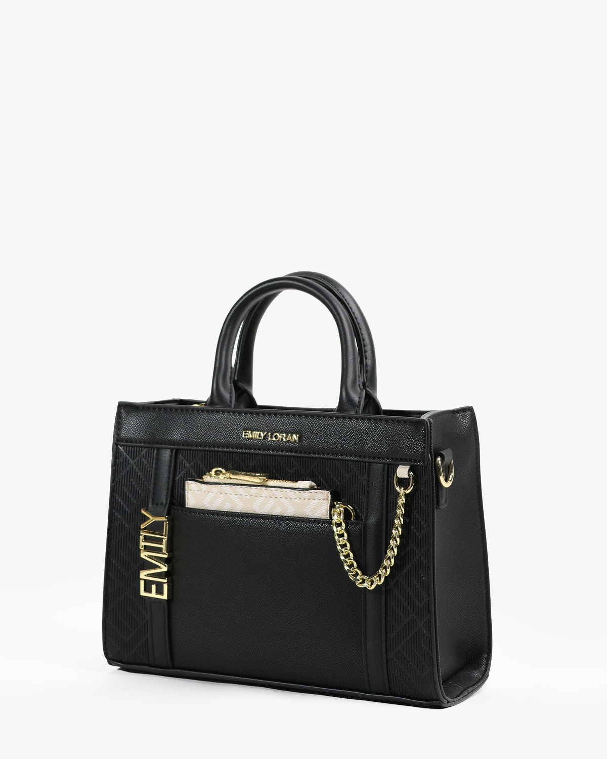 Vera Tote — Quilted Shopper Tote — Black colorway, catalogue image 2