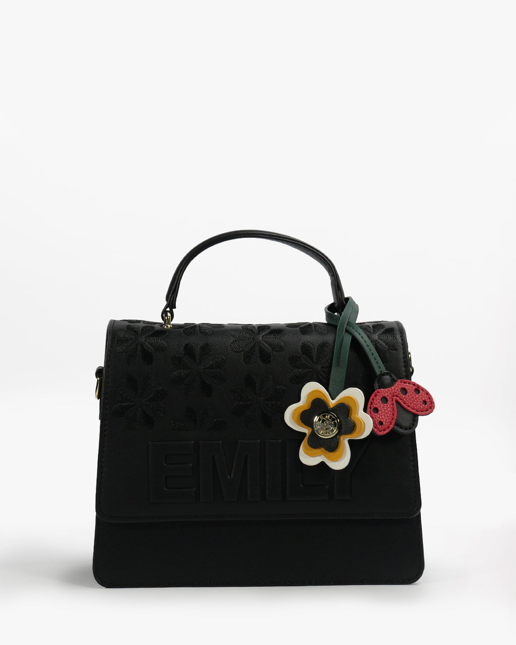 Mirabel Satchel — Flap Satchel — Black colorway, catalogue image 1
