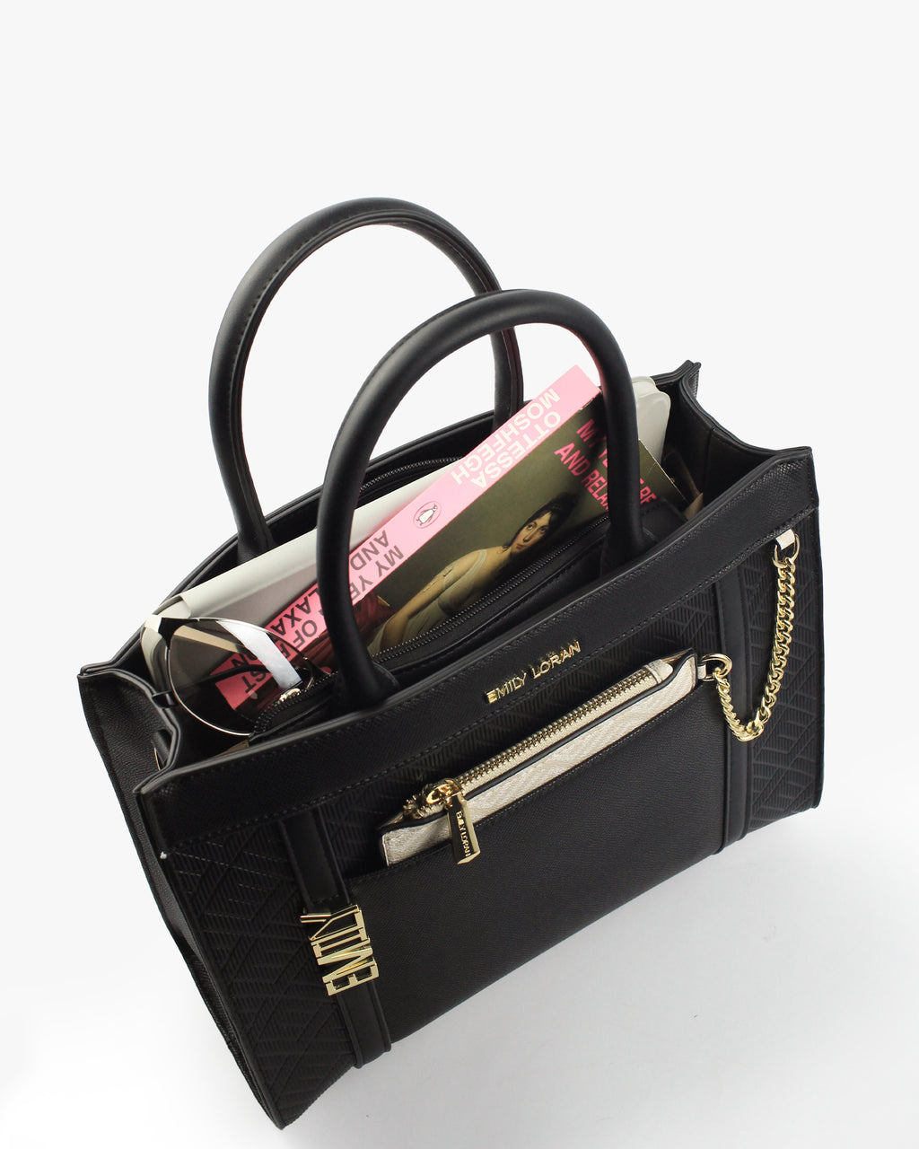 Aurore Tote — Ombré Shopper Tote — Black colorway, catalogue image 5