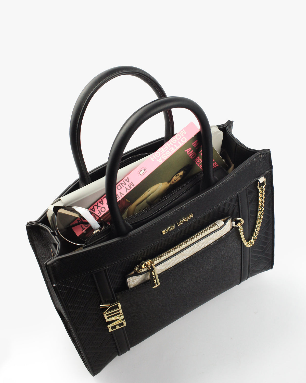 Aurore Tote — Ombré Shopper Tote — Black colorway, catalogue image 5