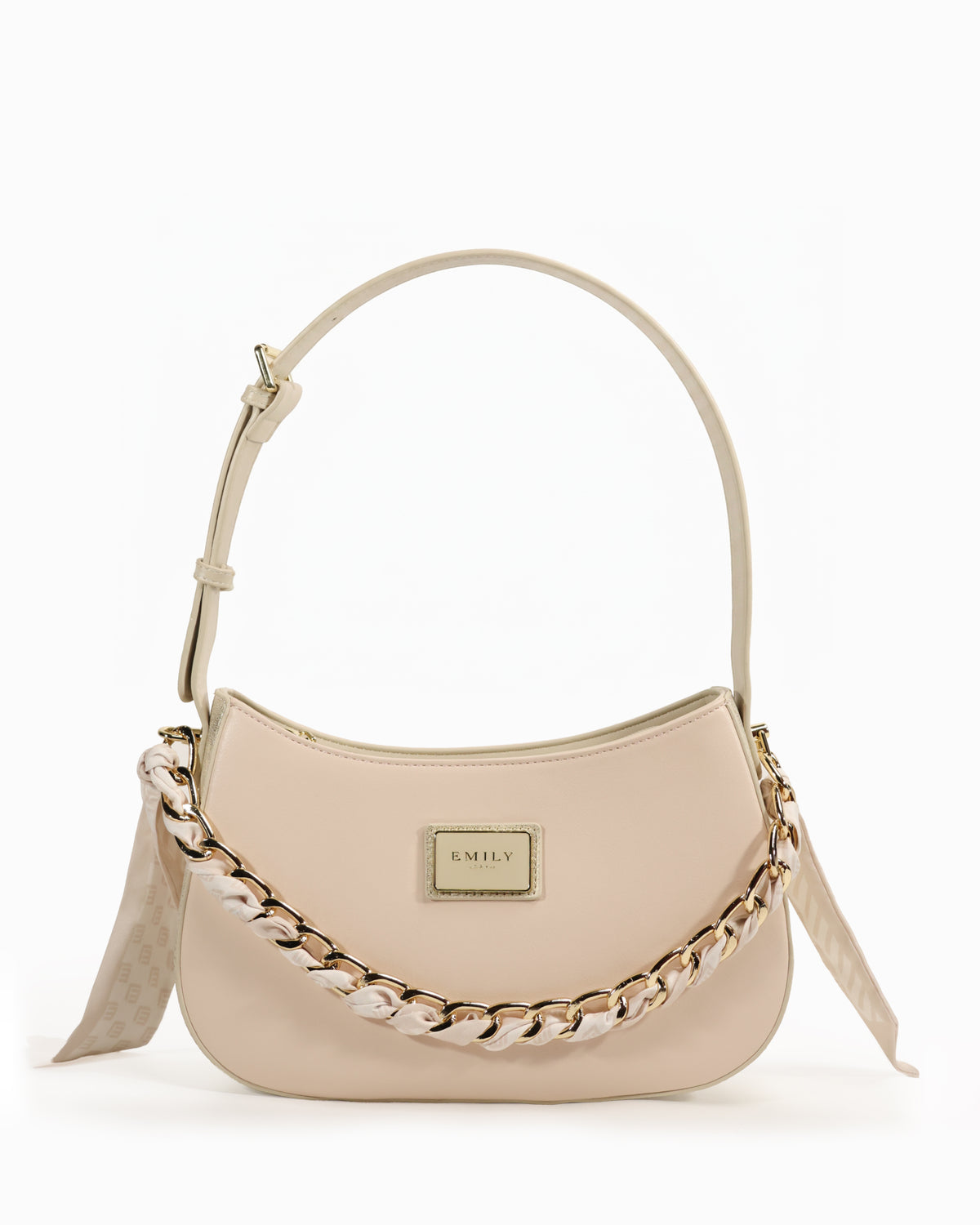 Lucia Hobo — Chain-Strap Hobo — Pink colorway, catalogue image 1