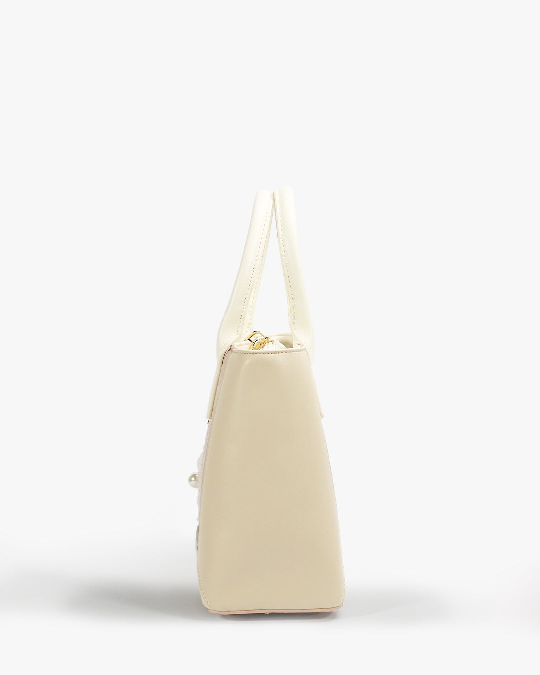 Rosette Tote — Structured Square Tote — Pink colorway, catalogue image 3