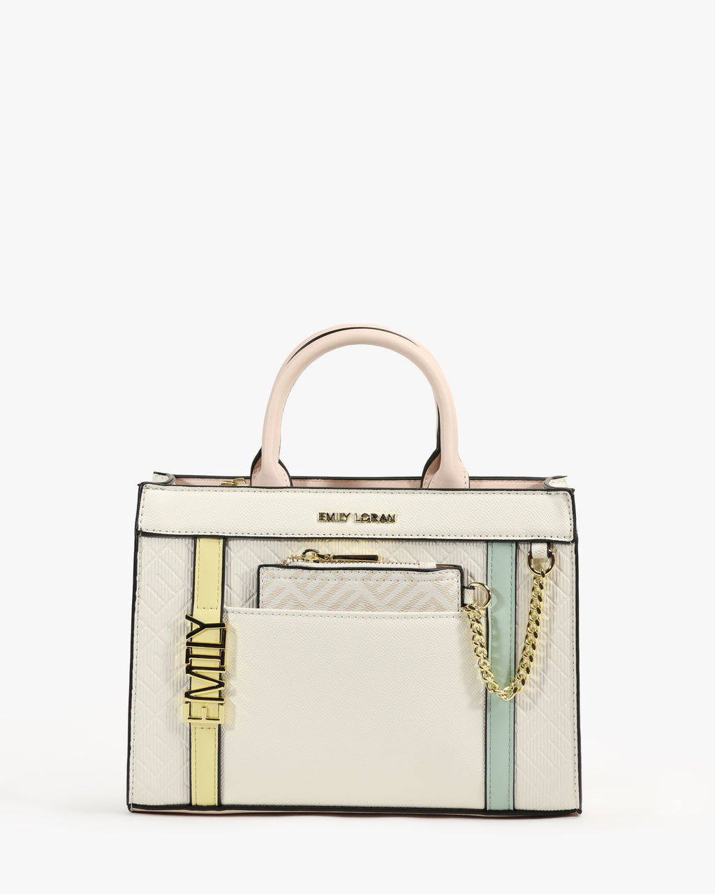 Vera Tote — Quilted Shopper Tote — White colorway, catalogue image 1