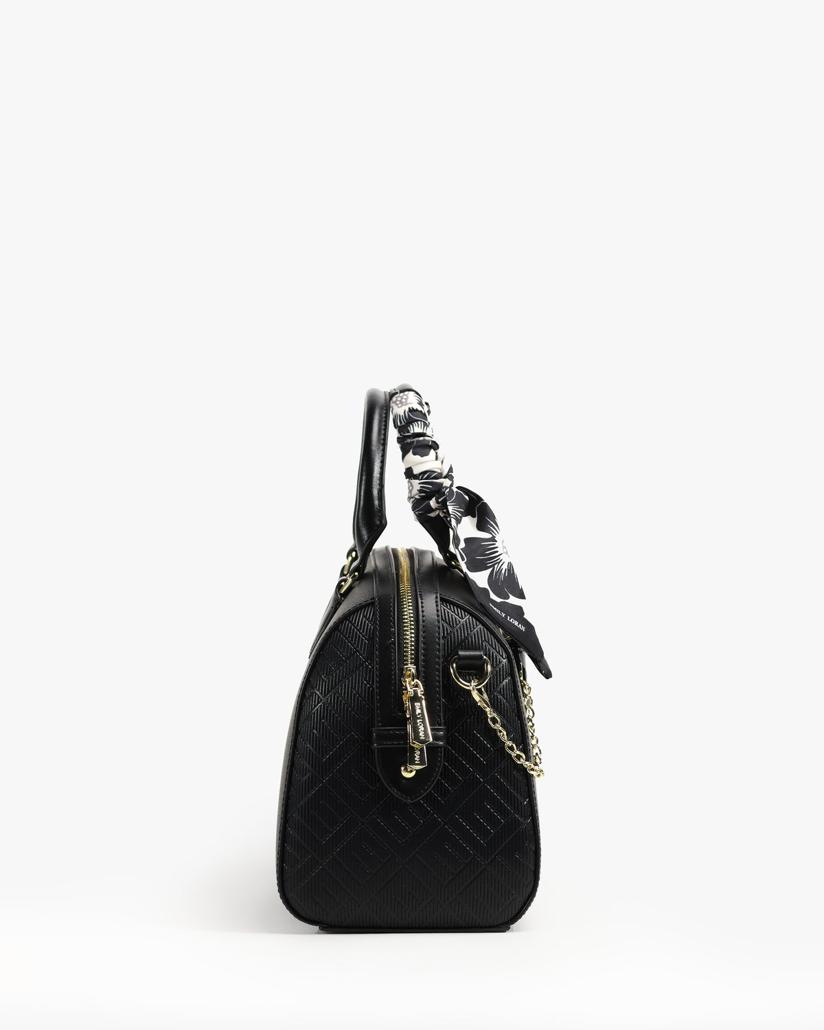 Noor Boston — Floral Boston Bag — Black colorway, catalogue image 3