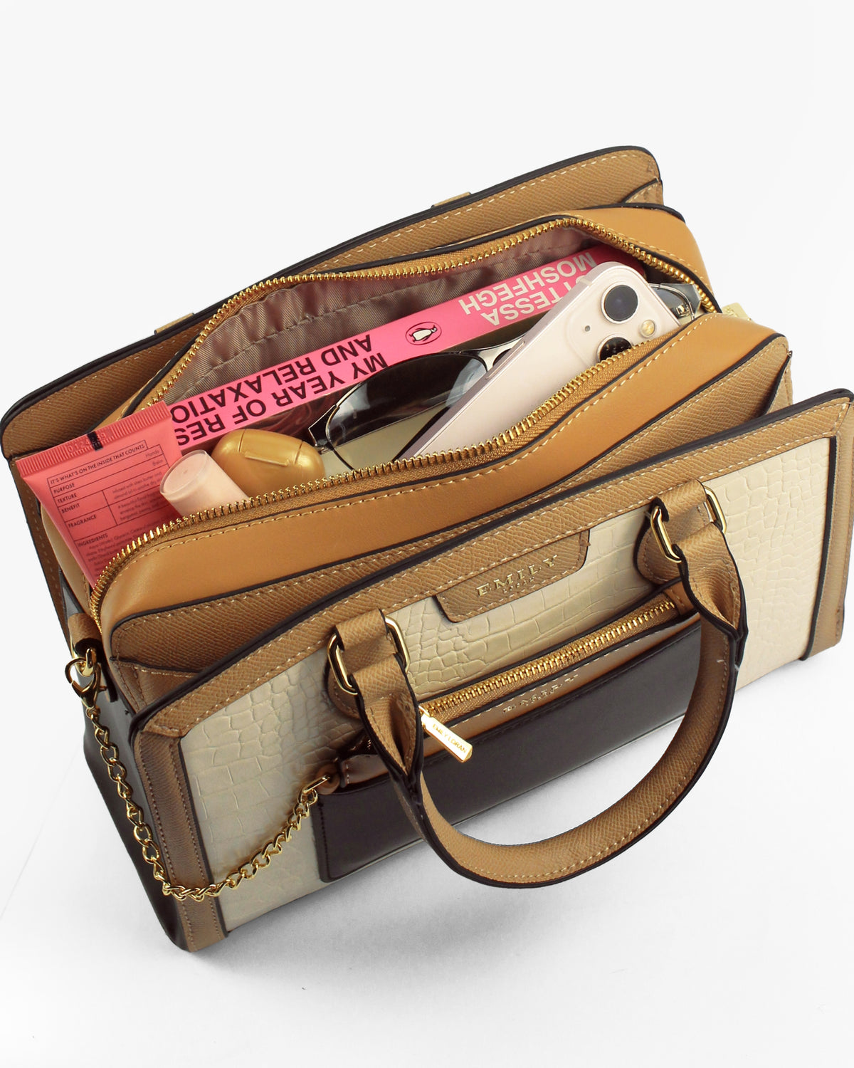 Fleur Satchel — Wildflower Satchel — Beige colorway, catalogue image 5