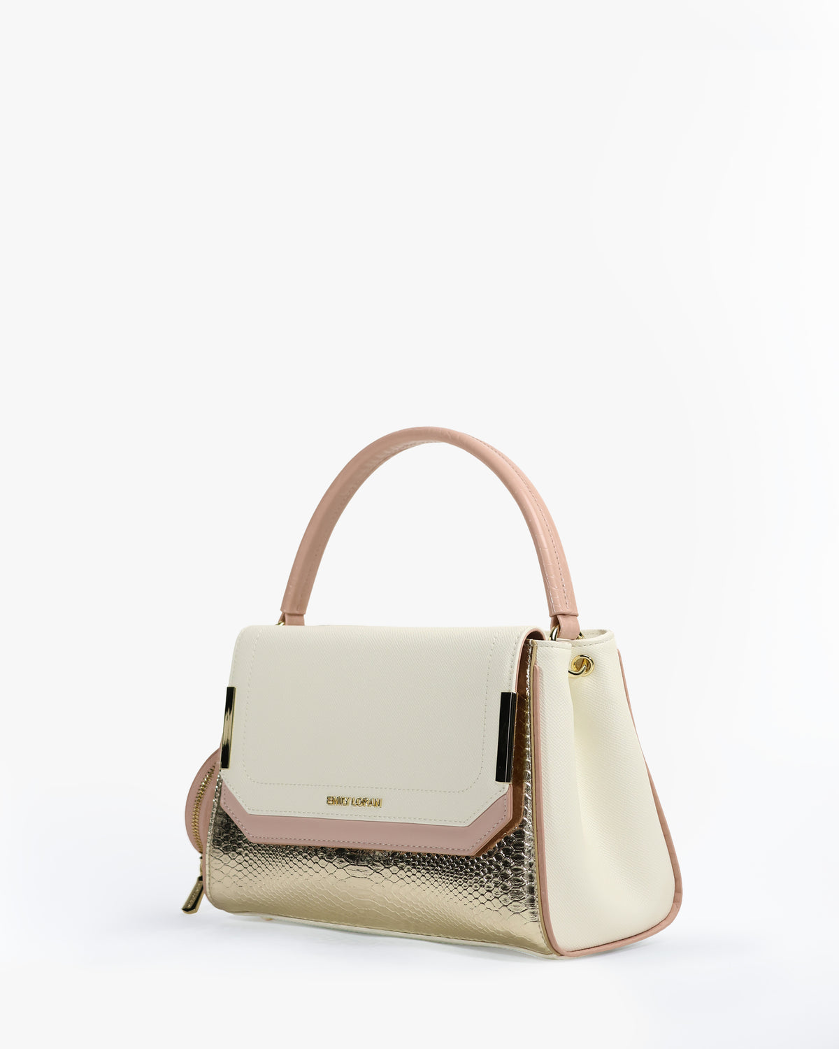 Sabrine Shoulder Bag — Flap Shoulder Bag — White colorway, catalogue image 2