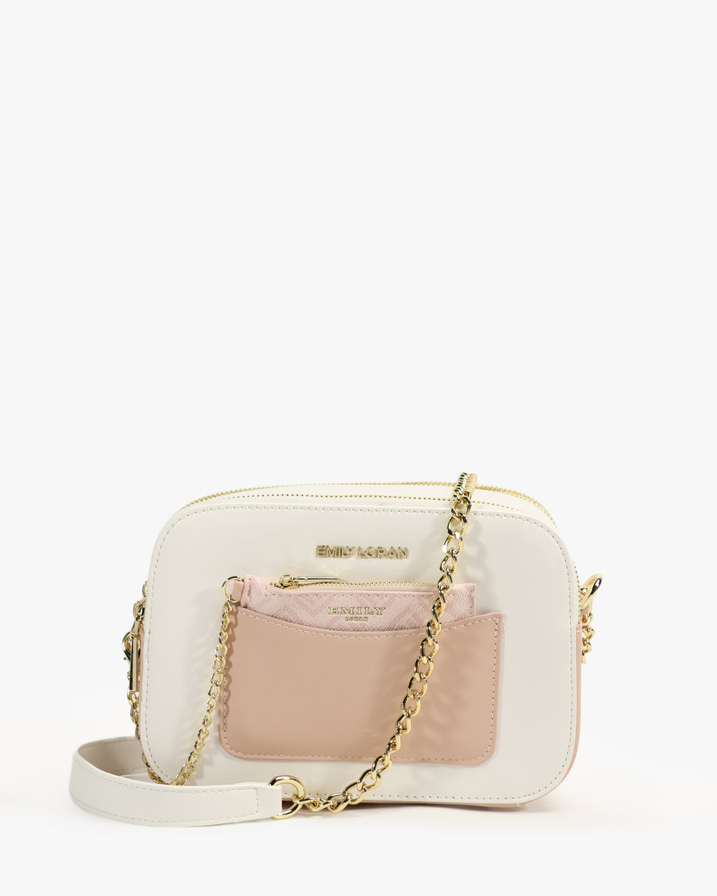 Selene Crossbody — Chain Crossbody — White colorway, catalogue image 1