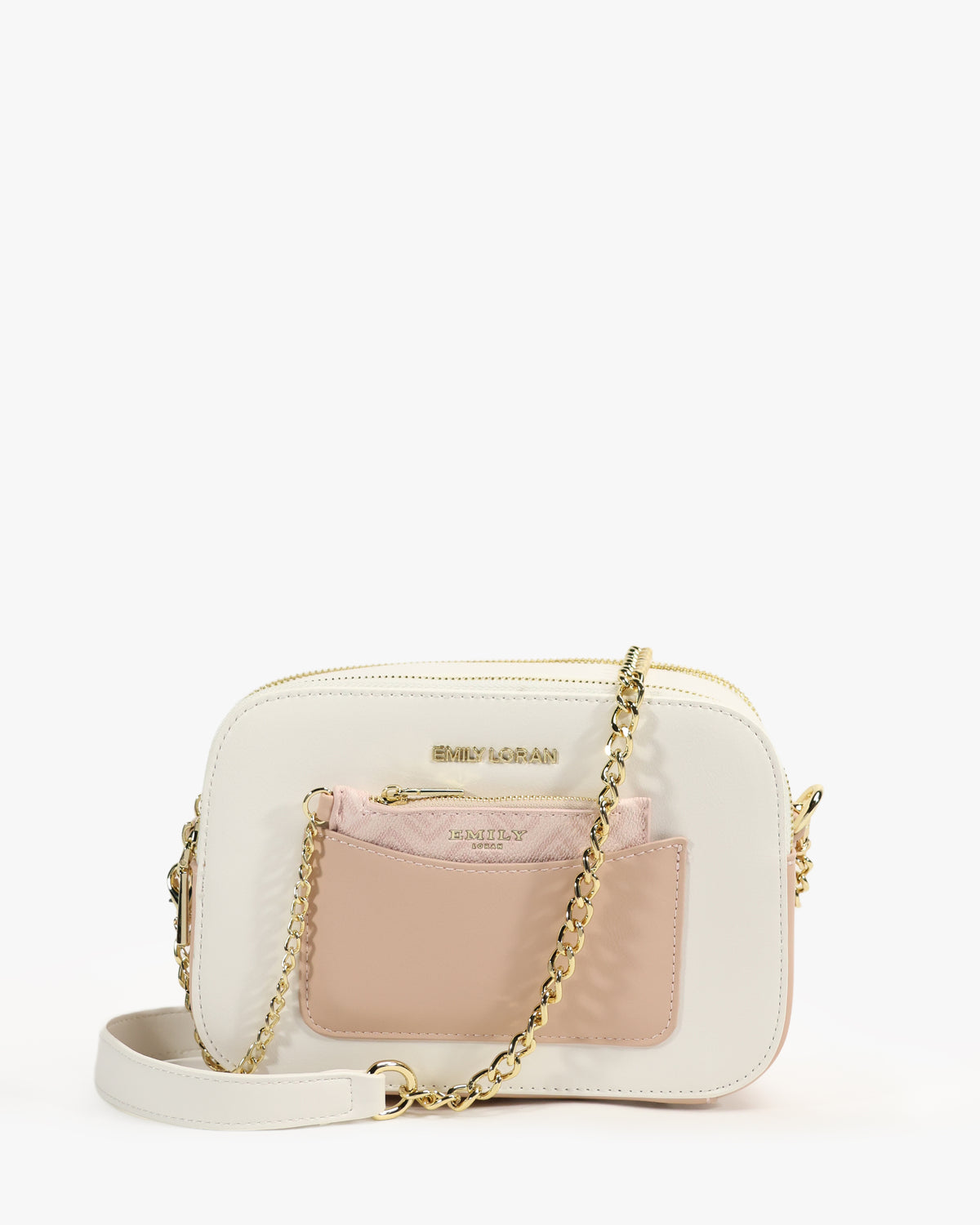 Selene Crossbody — Chain Crossbody — White colorway, catalogue image 1