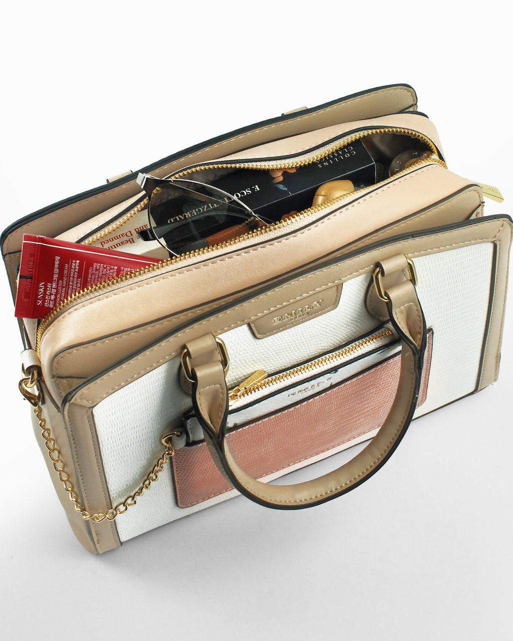 Fleur Satchel — Wildflower Satchel — White colorway, catalogue image 5