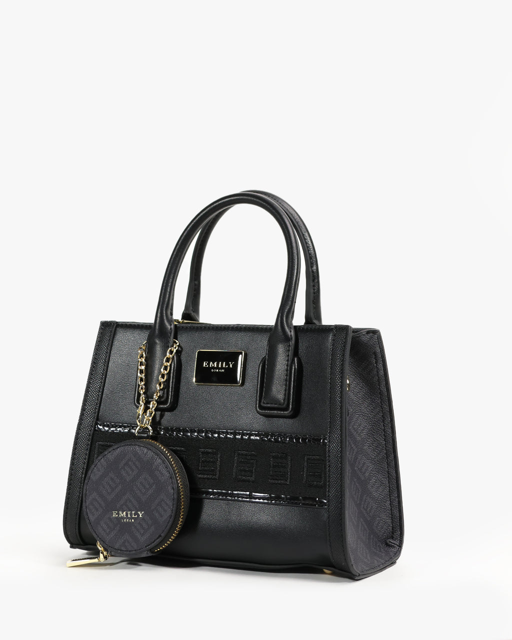 Lilia Mini Tote — Mini Structured Tote — Black colorway, catalogue image 2