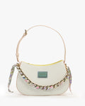 Lucia Hobo — Chain-Strap Hobo — White colorway, catalogue image 1