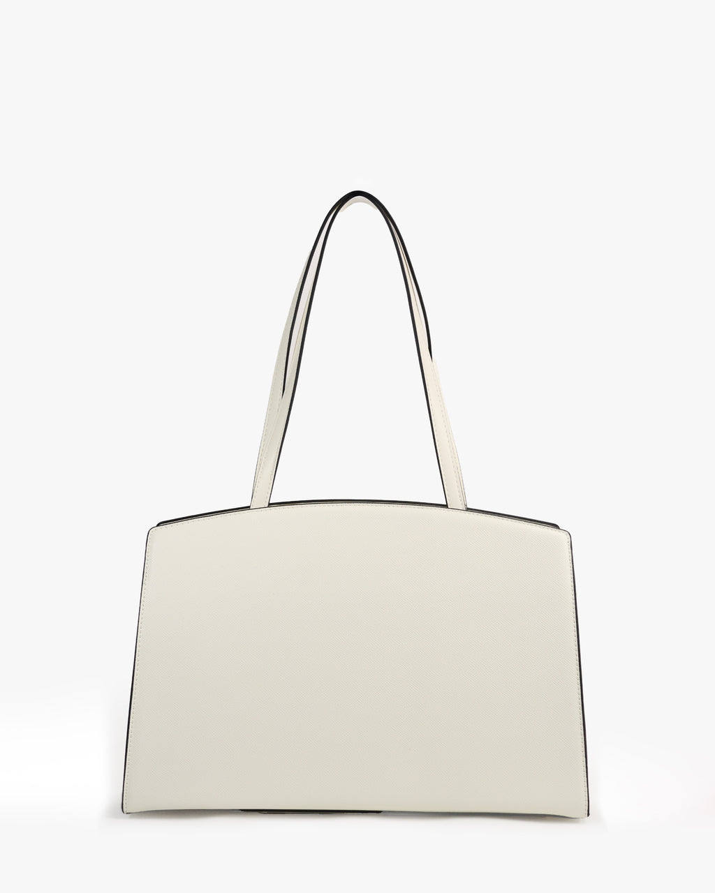 Isolde Tote — Belted Snake-Emboss Tote — White colorway, catalogue image 4