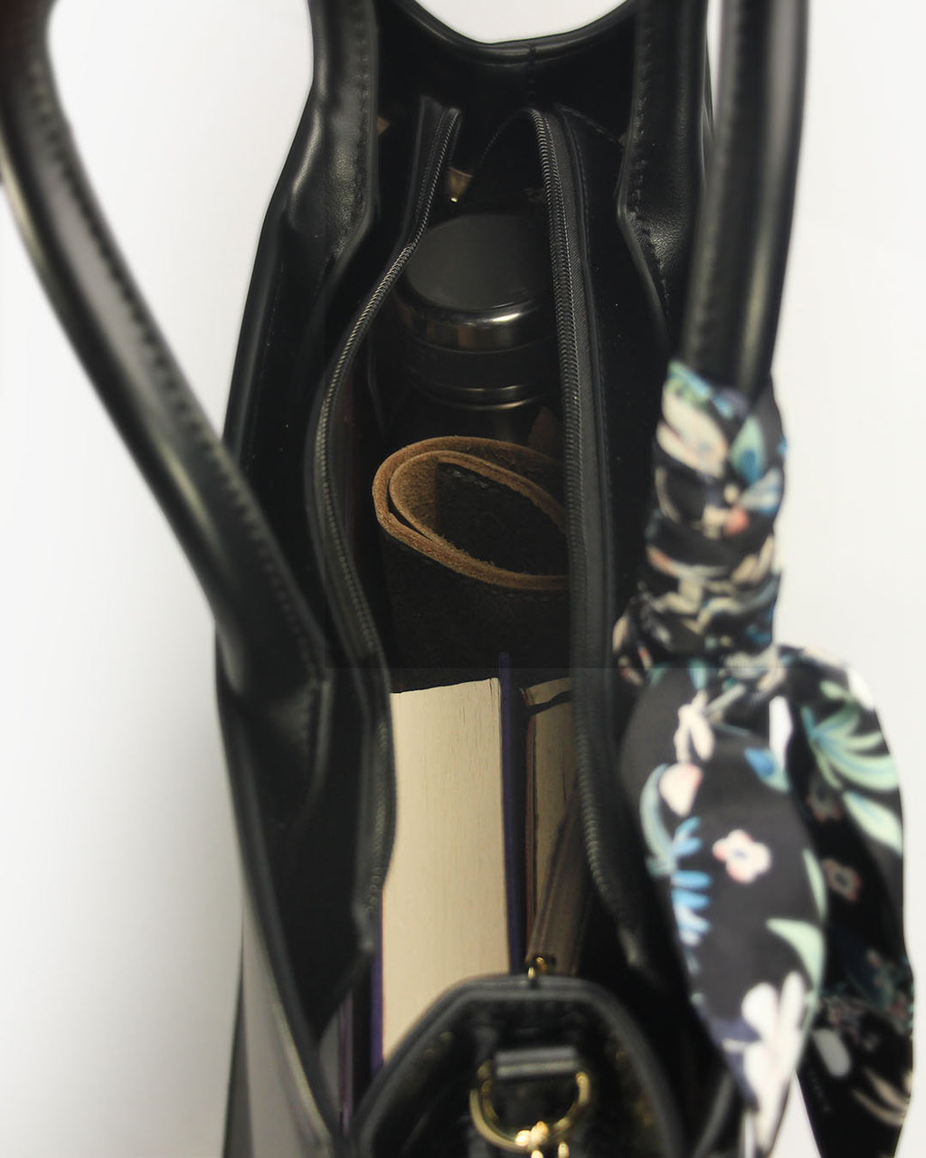 Ariana Tote — Structured Square Tote — Black colorway, catalogue image 5