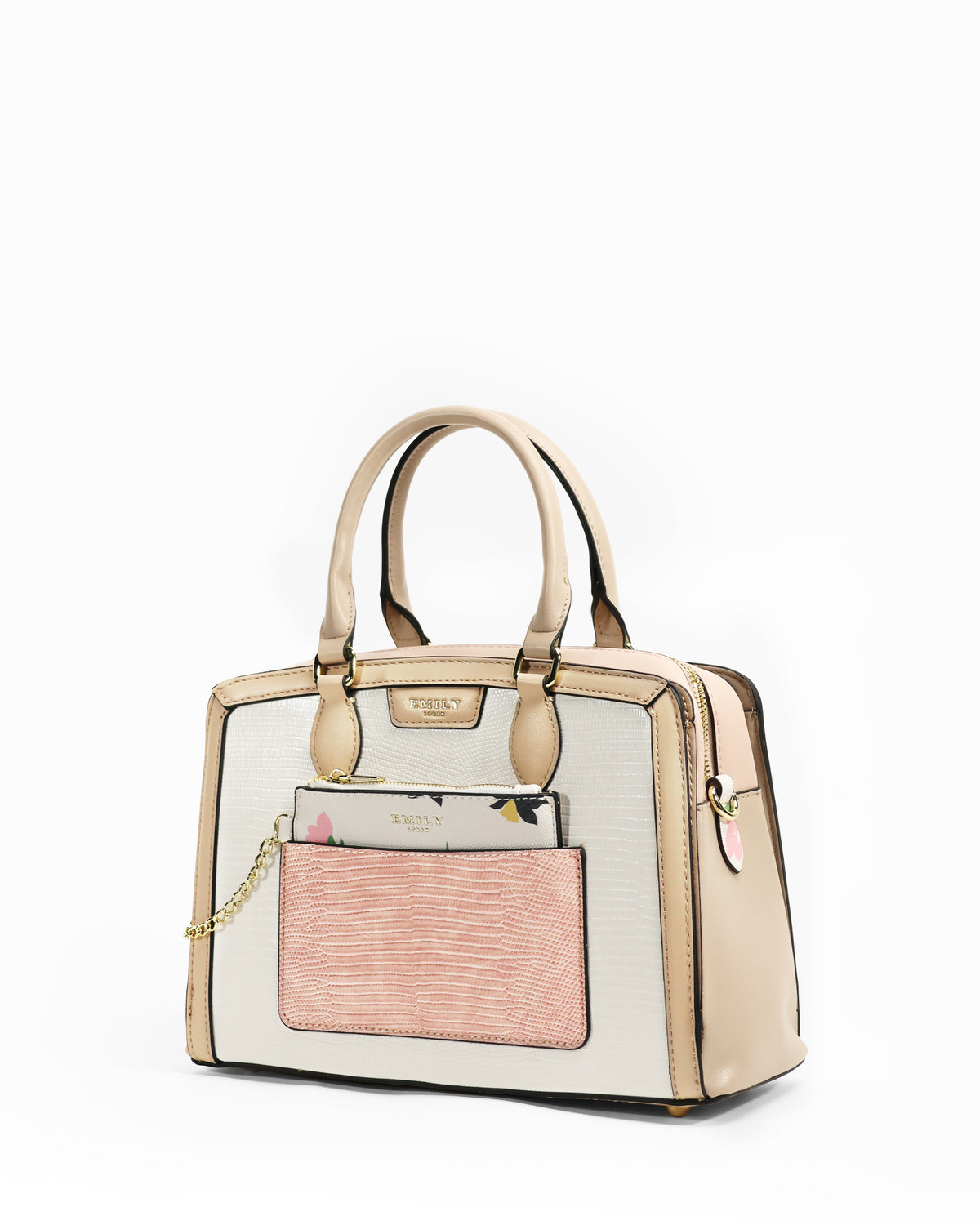 Fleur Satchel — Wildflower Satchel — White colorway, catalogue image 2