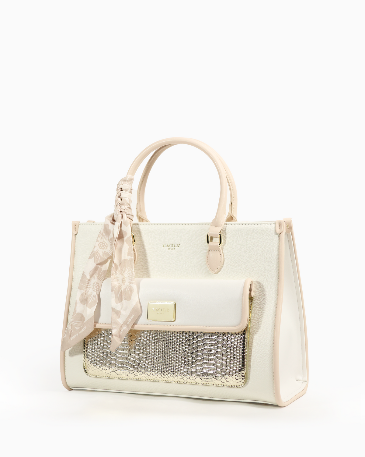 Elowen Shopper — Large Shopper Tote — White colorway, catalogue image 2