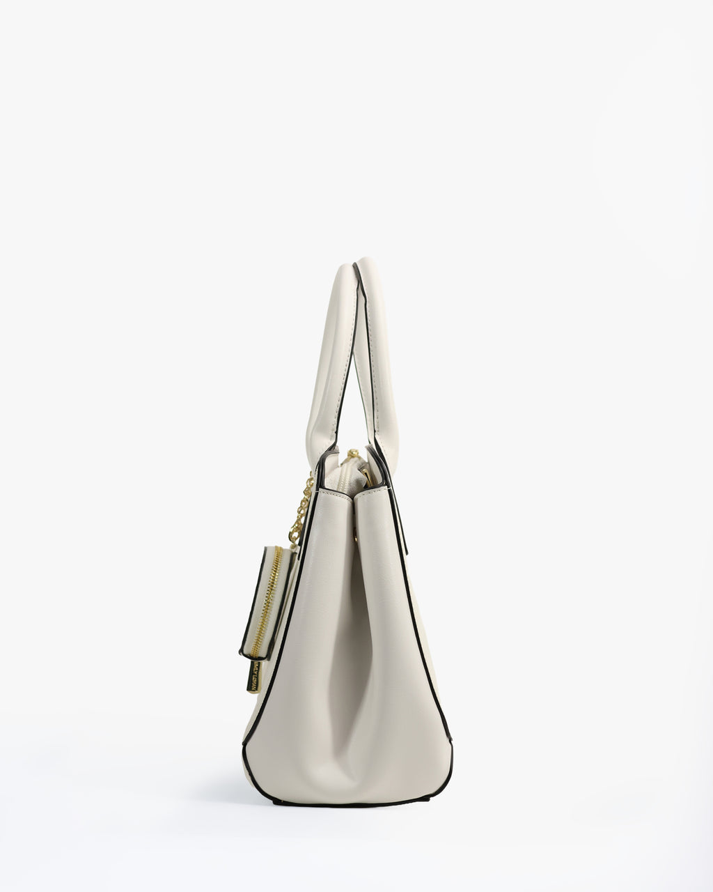 Carmela Satchel — Two-Tone Satchel — White colorway, catalogue image 3