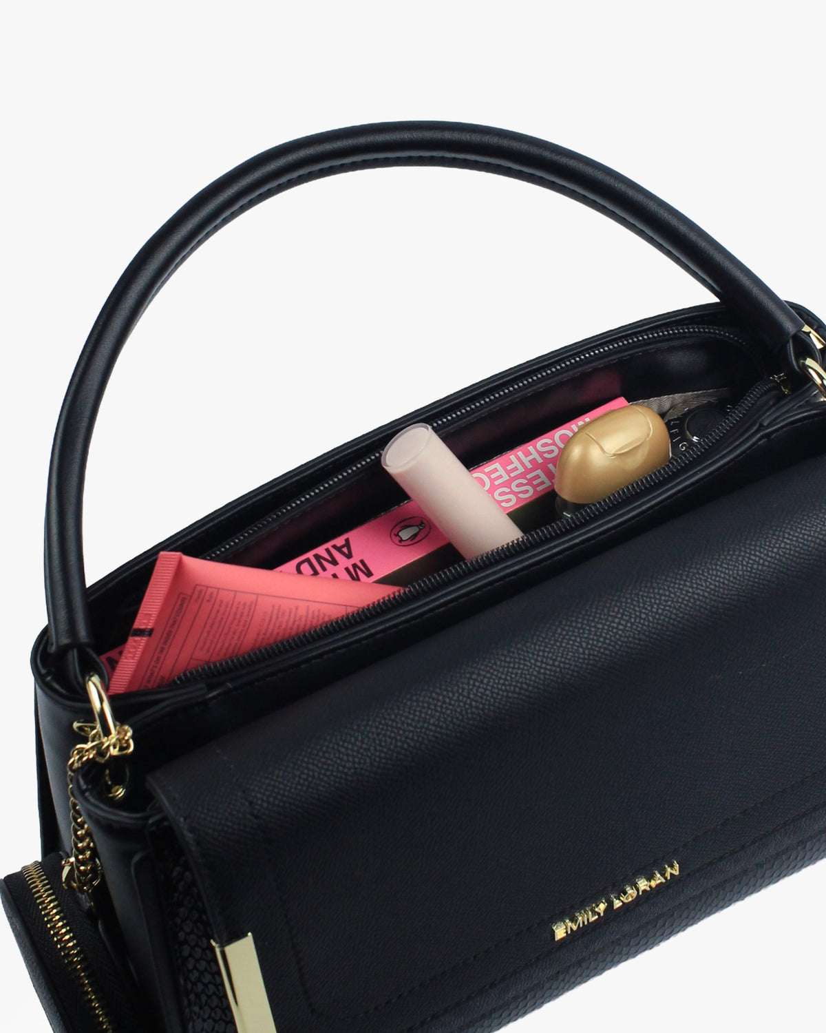 Sabrine Shoulder Bag — Flap Shoulder Bag — Black colorway, catalogue image 5
