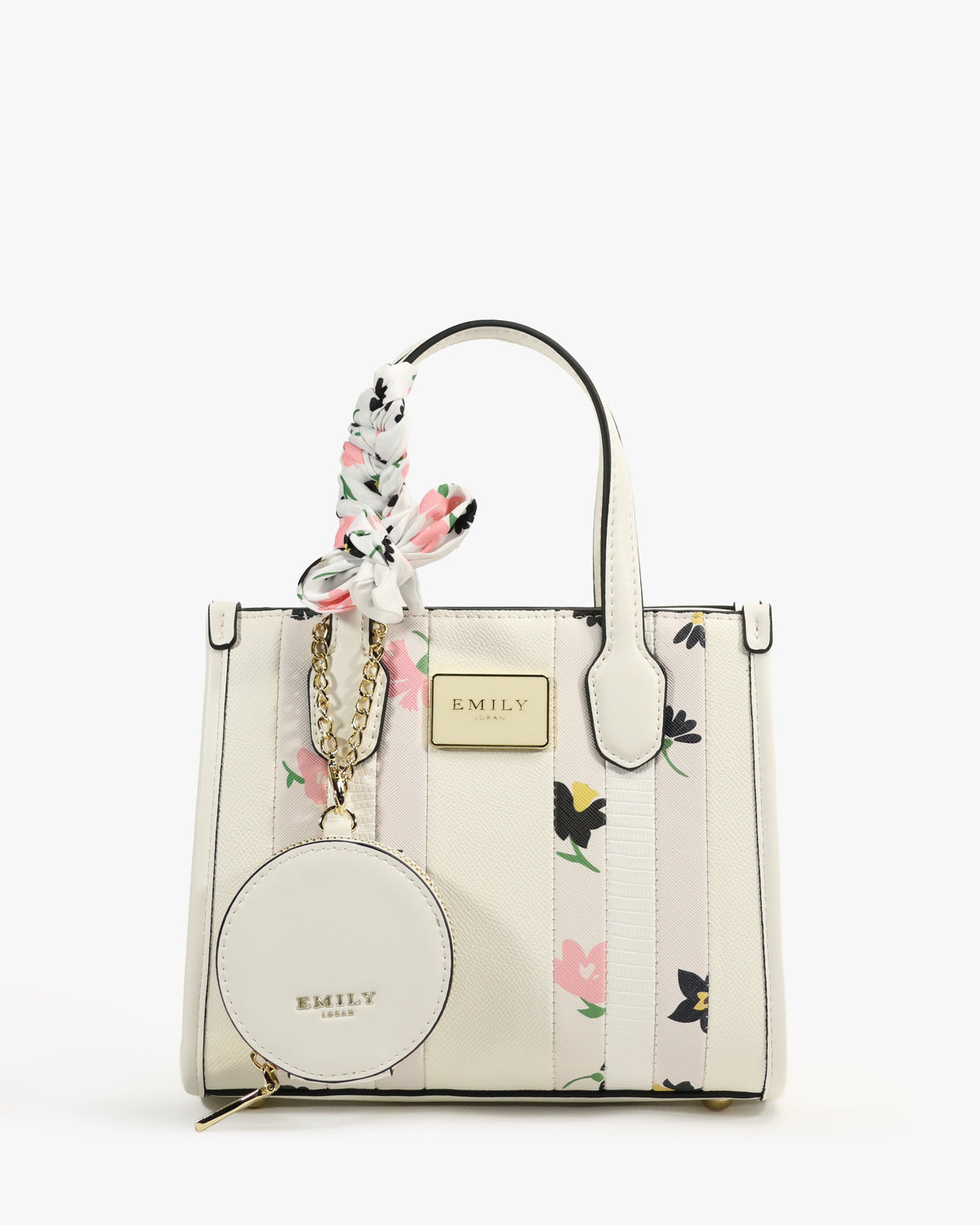 Poppy Tote — Small Boxy Tote — White colorway, catalogue image 1