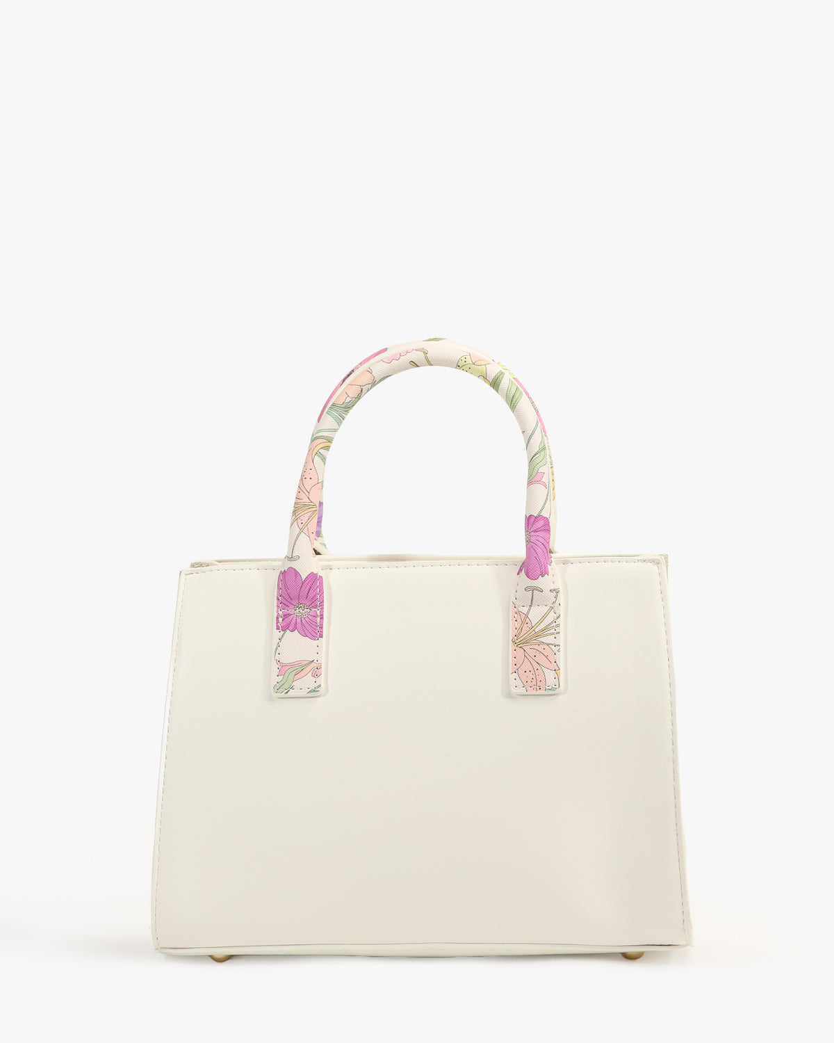 Lilia Mini Tote — Mini Structured Tote — White colorway, catalogue image 4