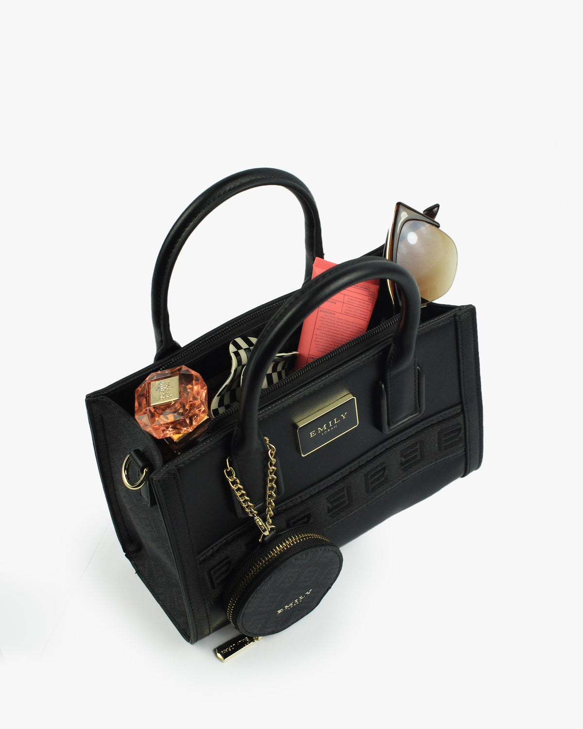 Lilia Mini Tote — Mini Structured Tote — Black colorway, catalogue image 5
