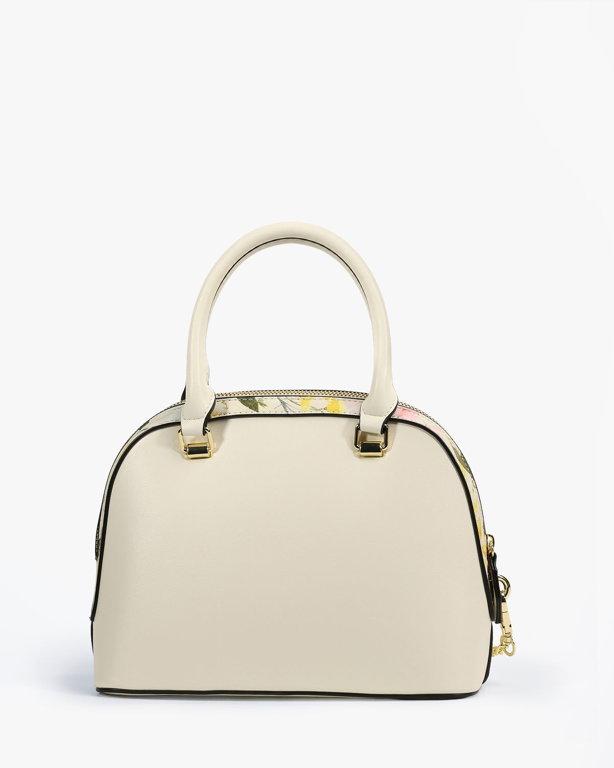 Mireya Dome Satchel — Floral Dome Satchel — White colorway, catalogue image 4