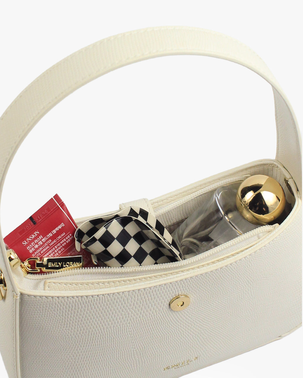 Azura Shoulder Bag — Watercolor Shoulder Bag — White colorway, catalogue image 5