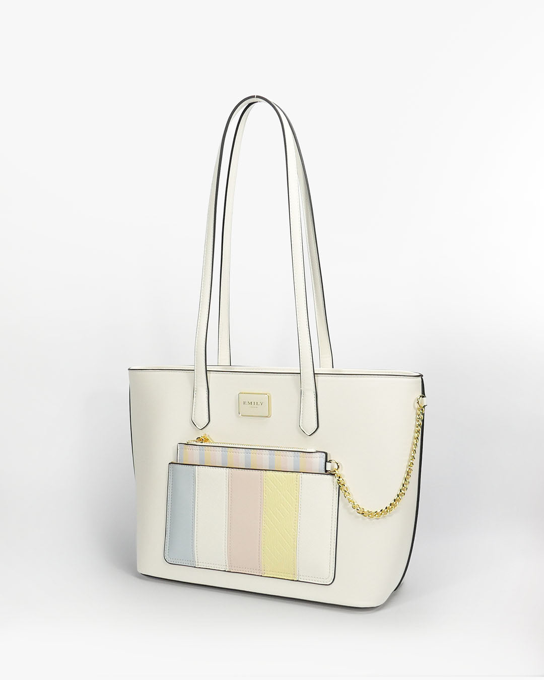 Delphine Tote — Shopper Tote — White colorway, catalogue image 2