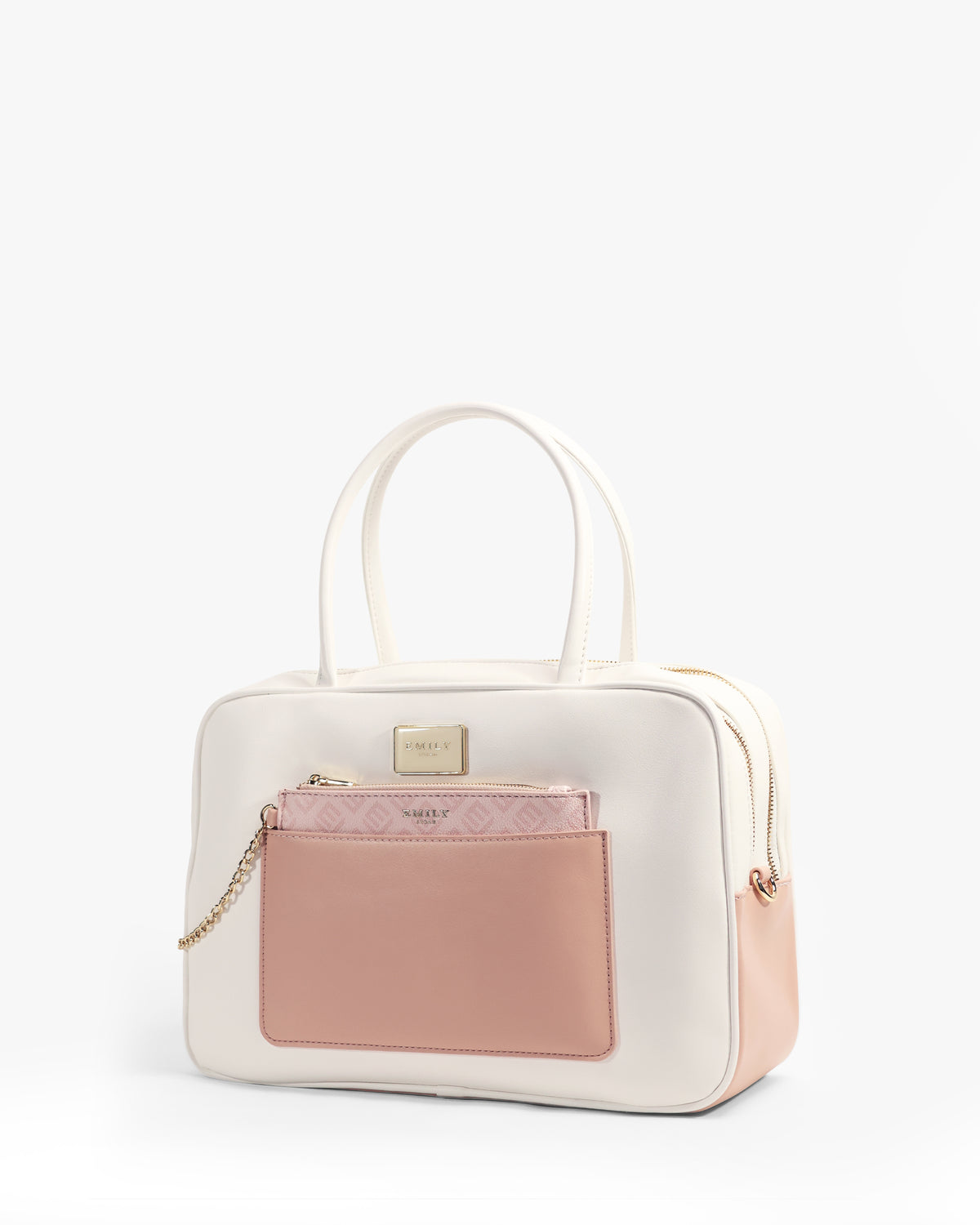Annelise Boston — Boston Barrel Bag — White colorway, catalogue image 2