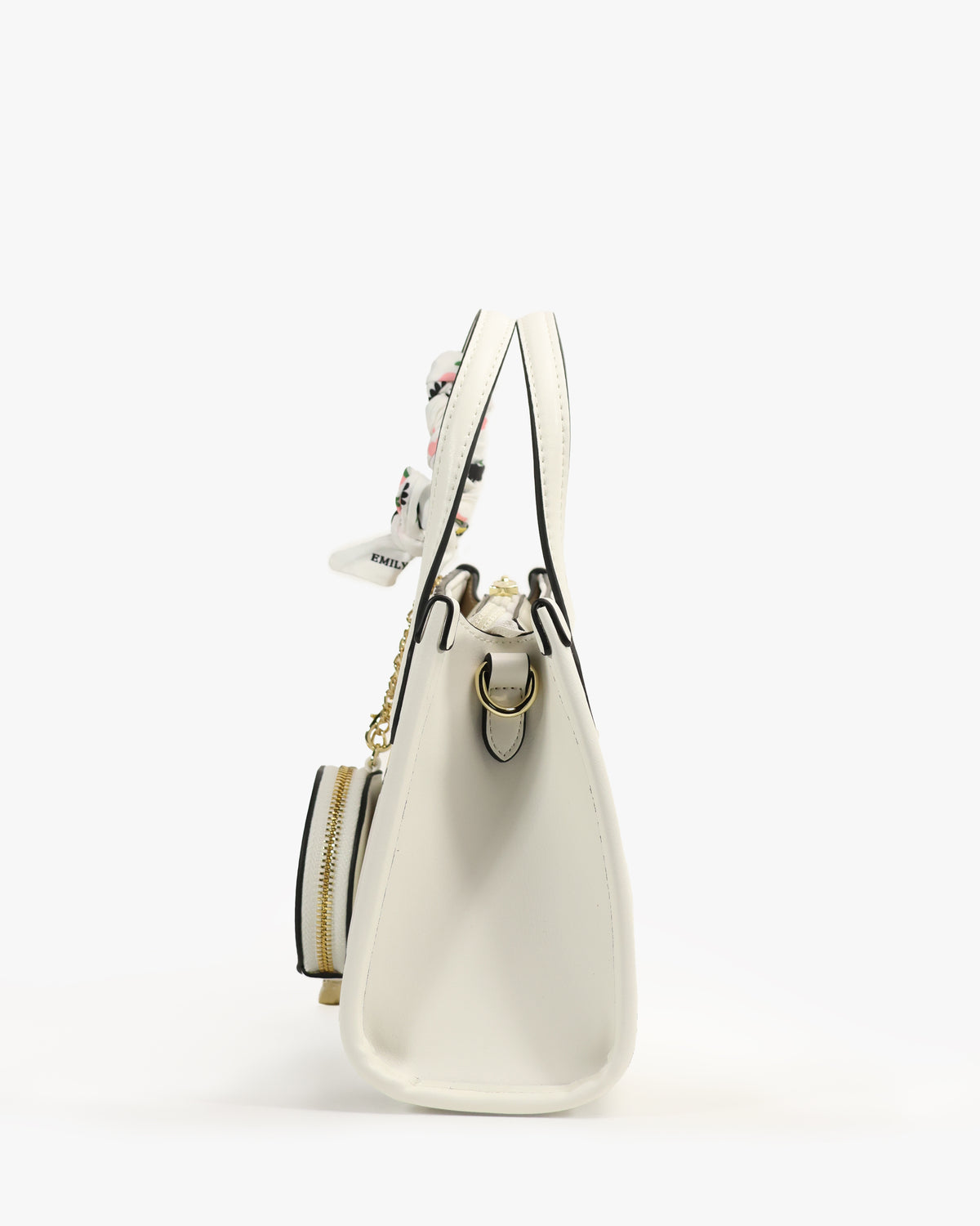 Poppy Tote — Small Boxy Tote — White colorway, catalogue image 3