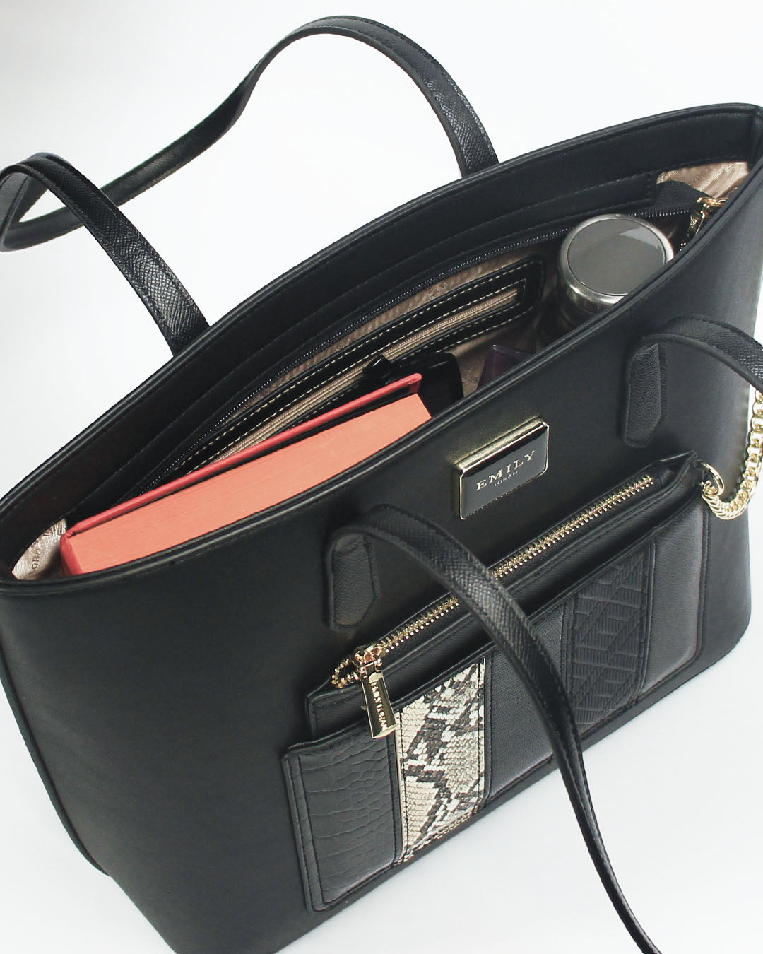 Delphine Tote — Shopper Tote — Black colorway, catalogue image 5