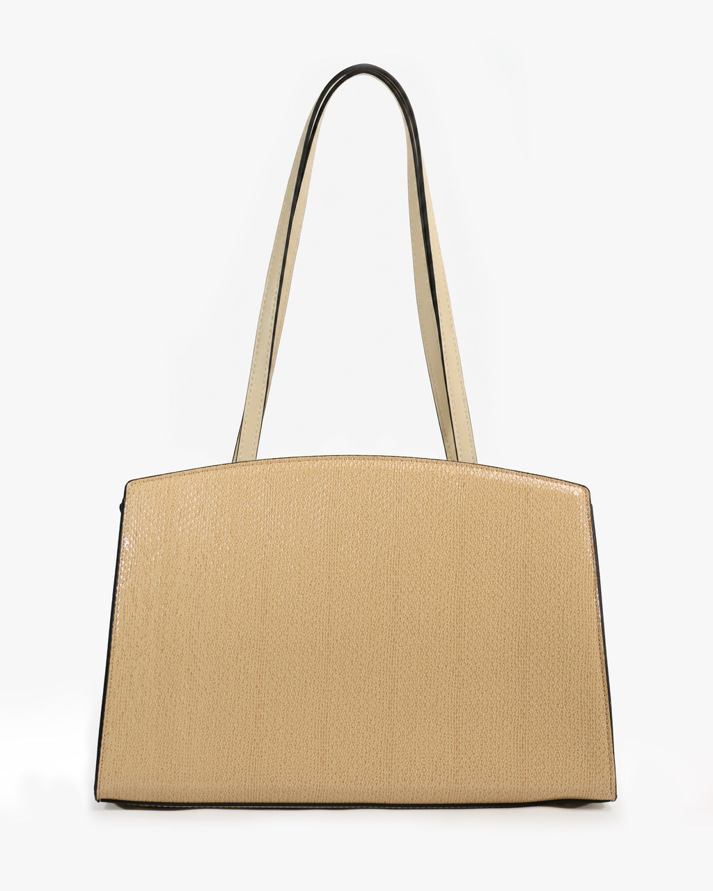 Isolde Tote — Belted Snake-Emboss Tote — Yellow colorway, catalogue image 4