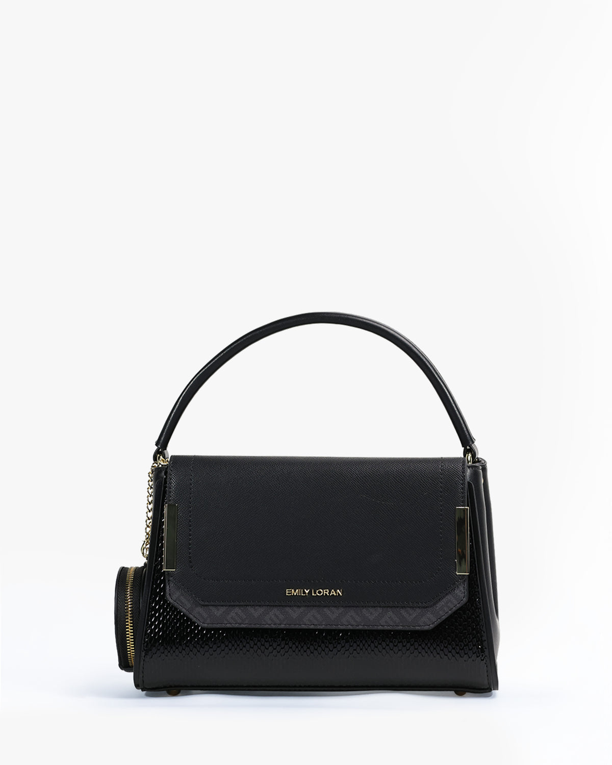 Sabrine Shoulder Bag — Flap Shoulder Bag — Black colorway, catalogue image 1