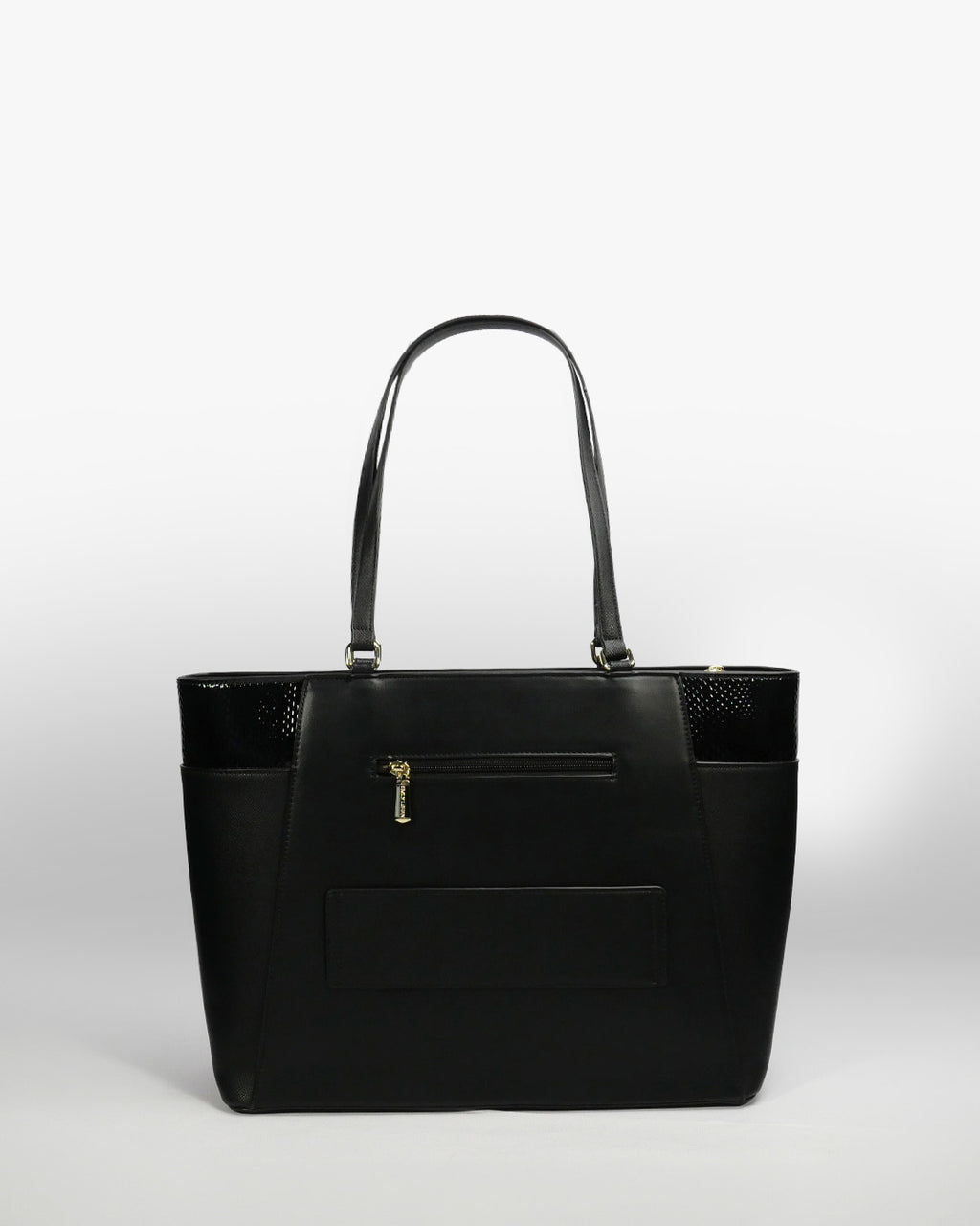 Ravenna Tote — Structured Shoulder Tote — Black colorway, catalogue image 4