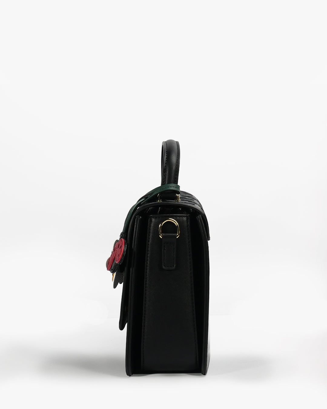 Mirabel Satchel — Flap Satchel — Black colorway, catalogue image 3