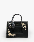 Ariana Tote — Structured Square Tote — Black colorway, catalogue image 1