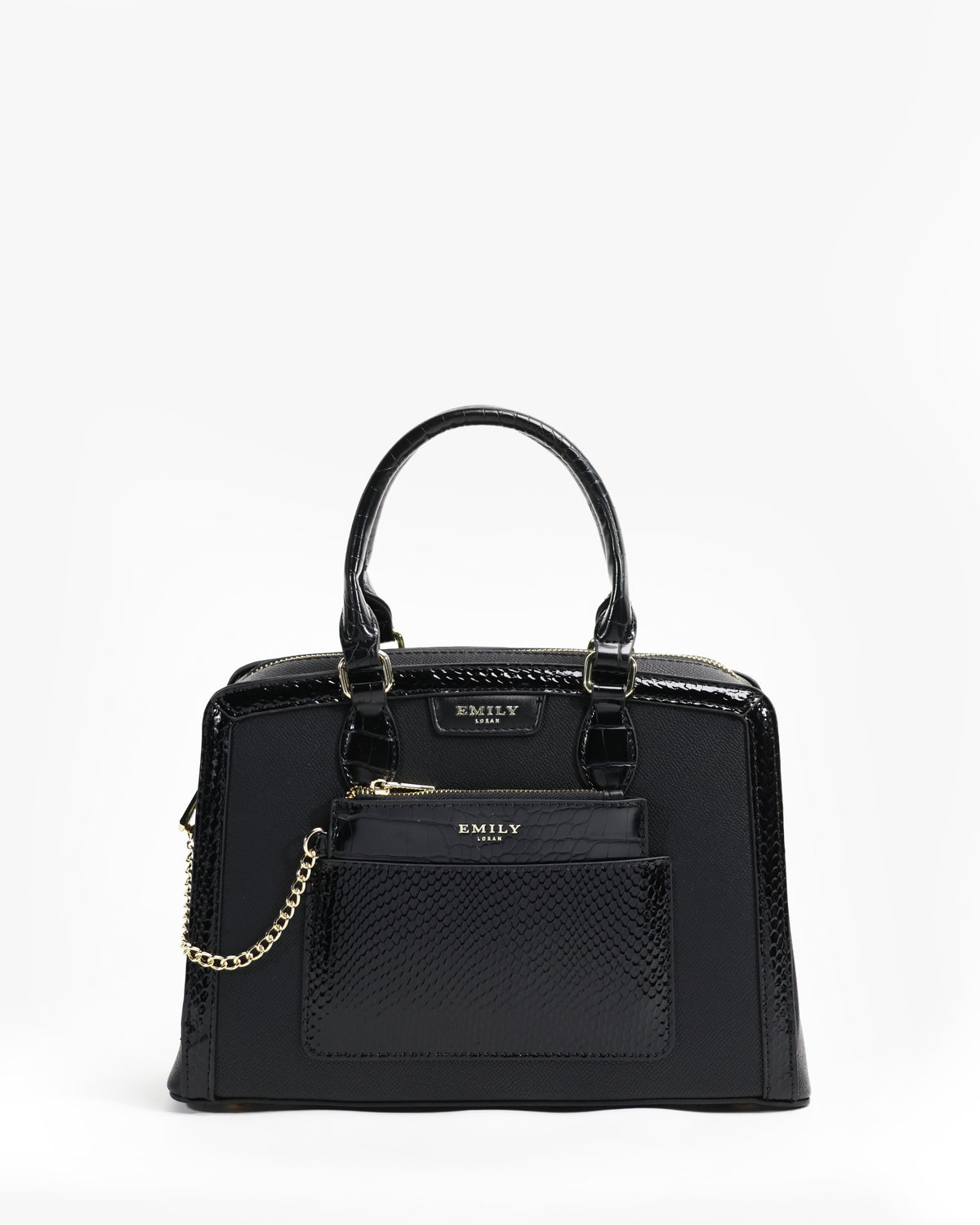 Fleur Satchel — Wildflower Satchel — Black colorway, catalogue image 1