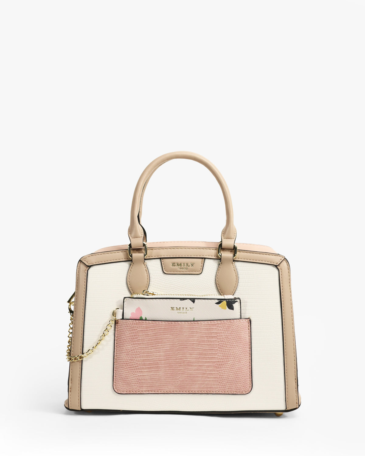 Fleur Satchel — Wildflower Satchel — White colorway, catalogue image 1