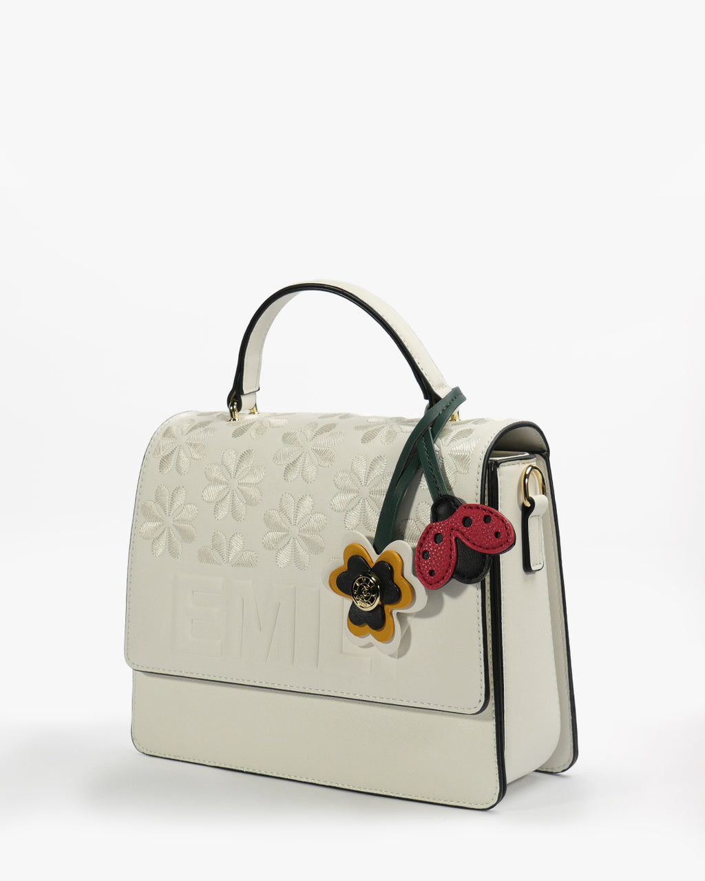 Mirabel Satchel — Flap Satchel — White colorway, catalogue image 2