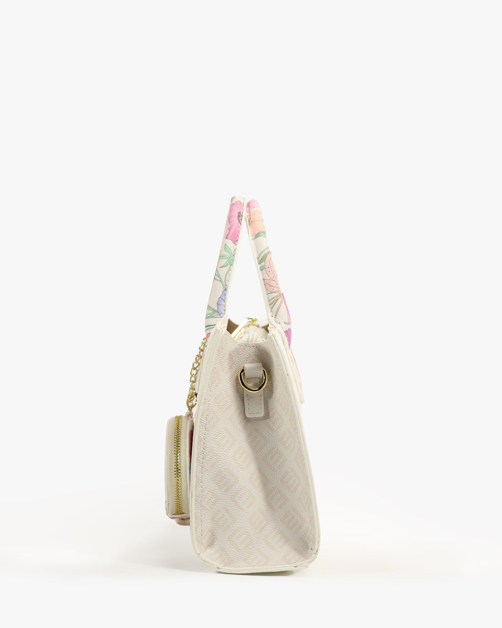 Lilia Mini Tote — Mini Structured Tote — White colorway, catalogue image 3