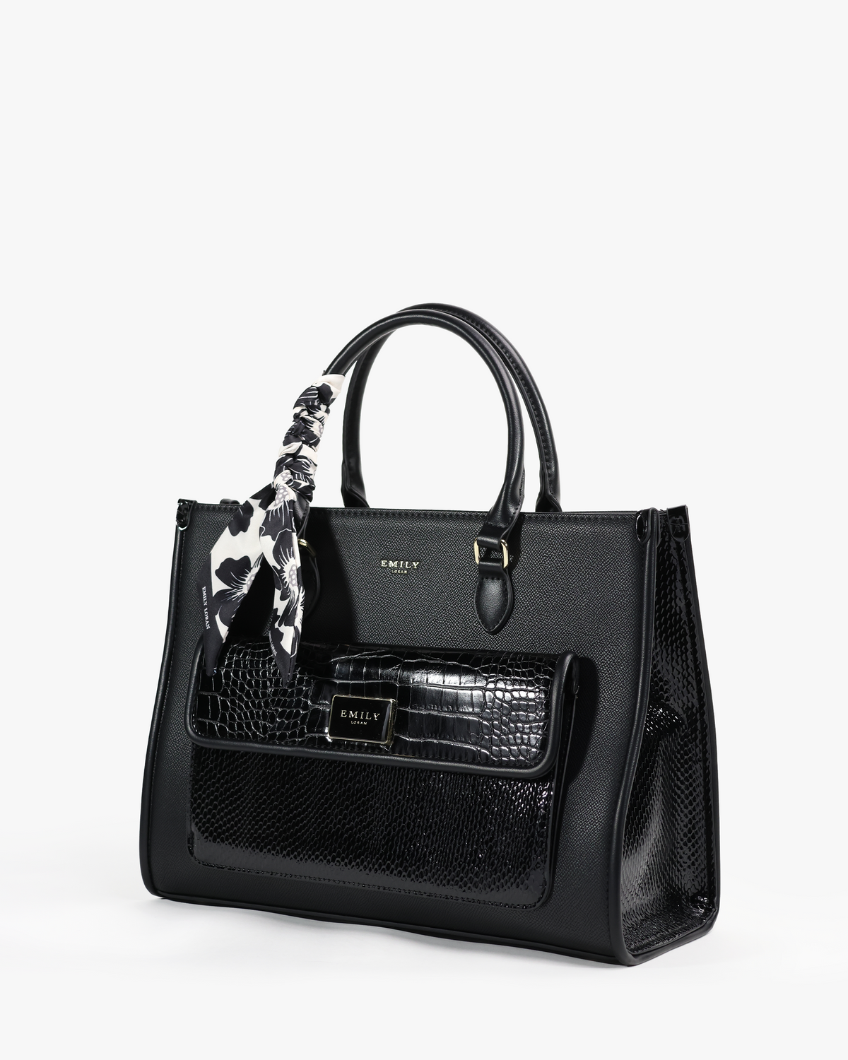 Elowen Shopper — Large Shopper Tote — Black colorway, catalogue image 2