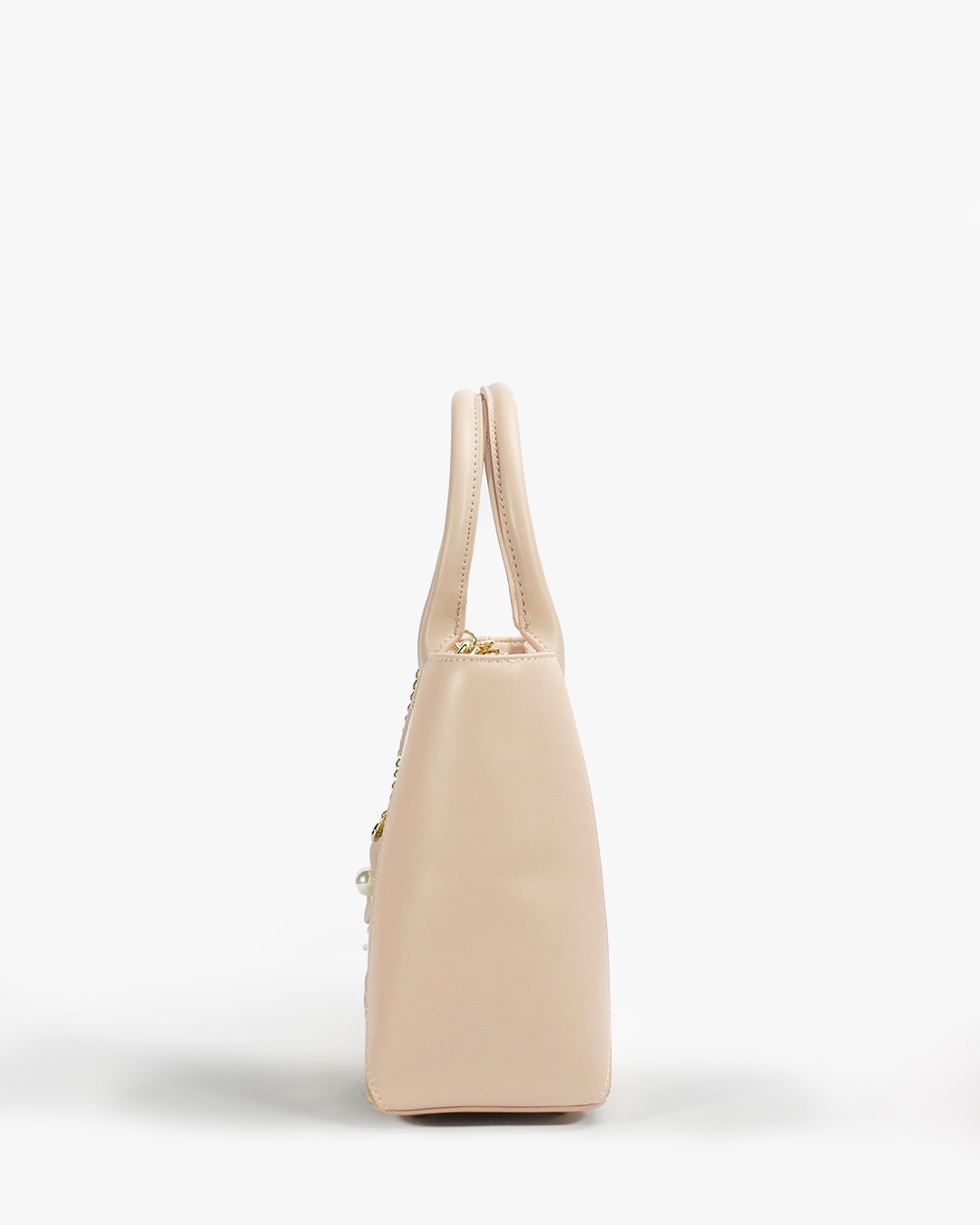 Rosette Tote — Structured Square Tote — White colorway, catalogue image 3