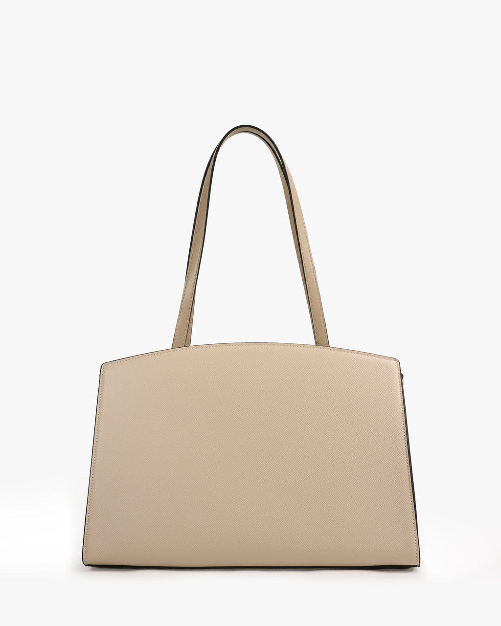 Isolde Tote — Belted Snake-Emboss Tote — Beige colorway, catalogue image 4