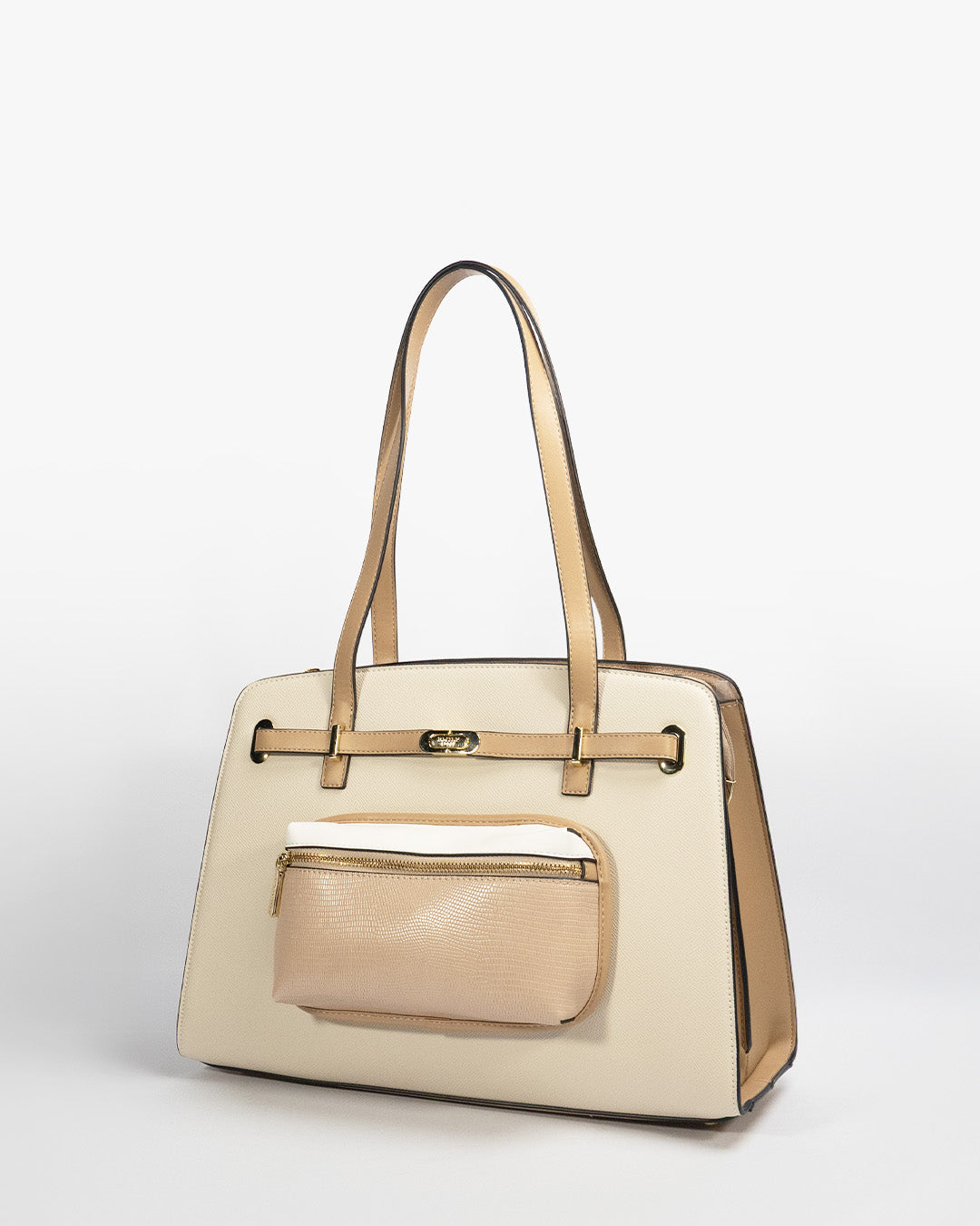Bianca Trapeze Tote — Tote — Beige colorway, catalogue image 2