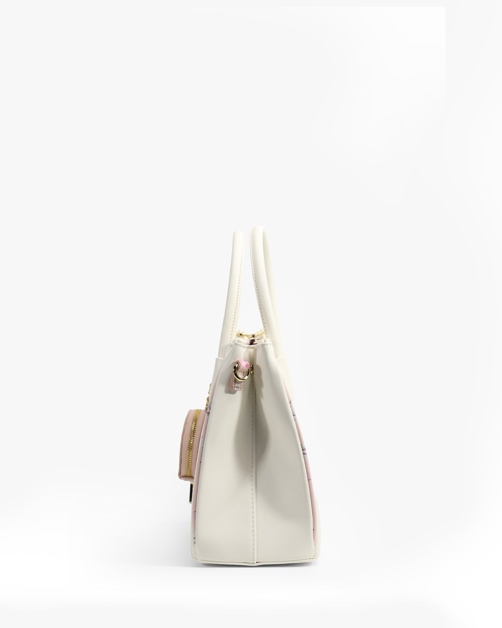 Hana Tote — Cherry Blossom Zip Tote — White colorway, catalogue image 3