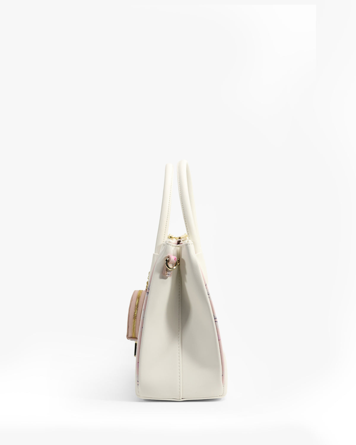 Hana Tote — Cherry Blossom Zip Tote — White colorway, catalogue image 3