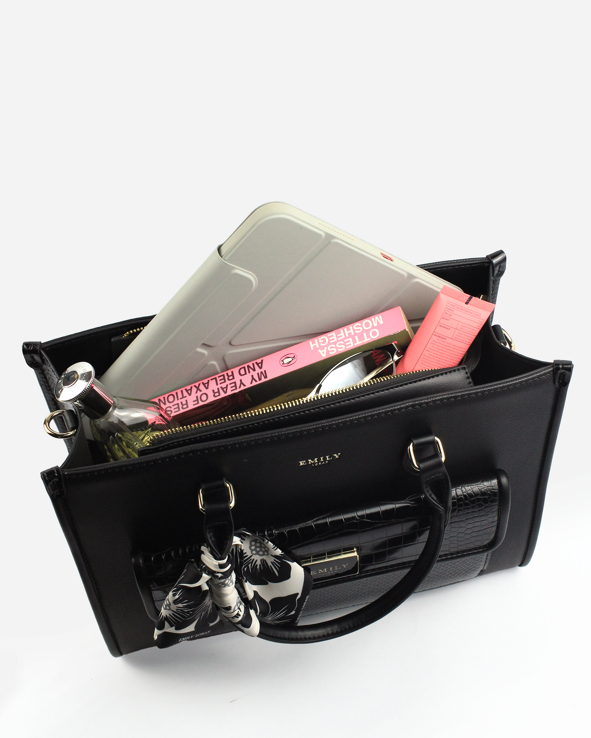 Elowen Shopper — Large Shopper Tote — Black colorway, catalogue image 5