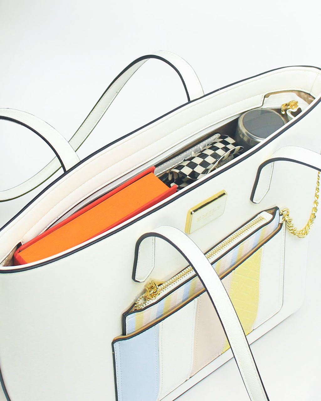Delphine Tote — Shopper Tote — White colorway, catalogue image 5