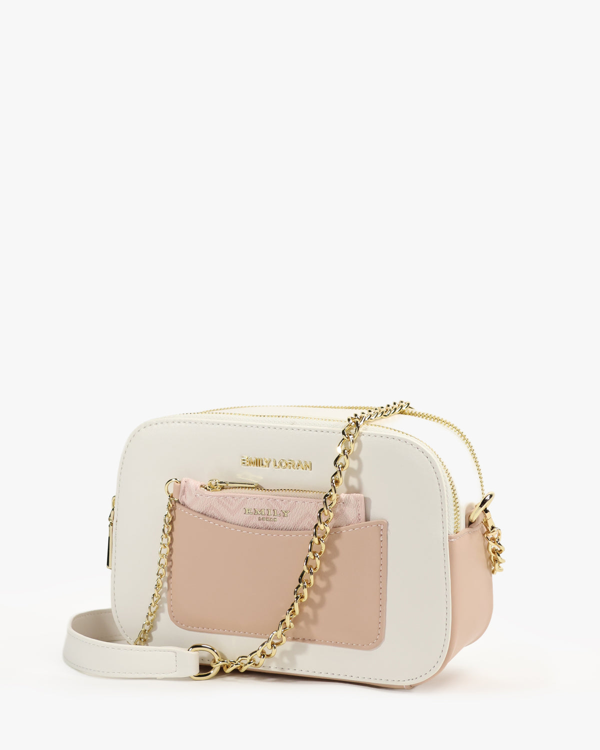 Selene Crossbody — Chain Crossbody — White colorway, catalogue image 2