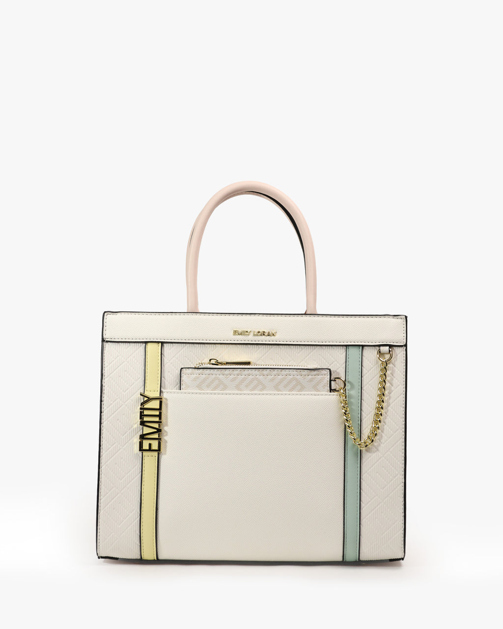 Aurore Tote — Ombré Shopper Tote — White colorway, catalogue image 1